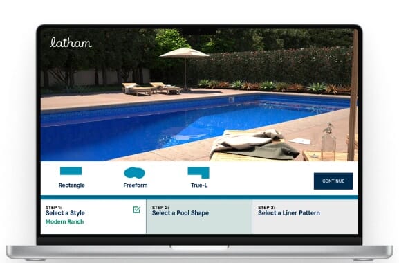 Pool visualizer mockup