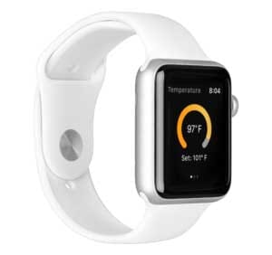 Apple watch showing D1 SmartTub App