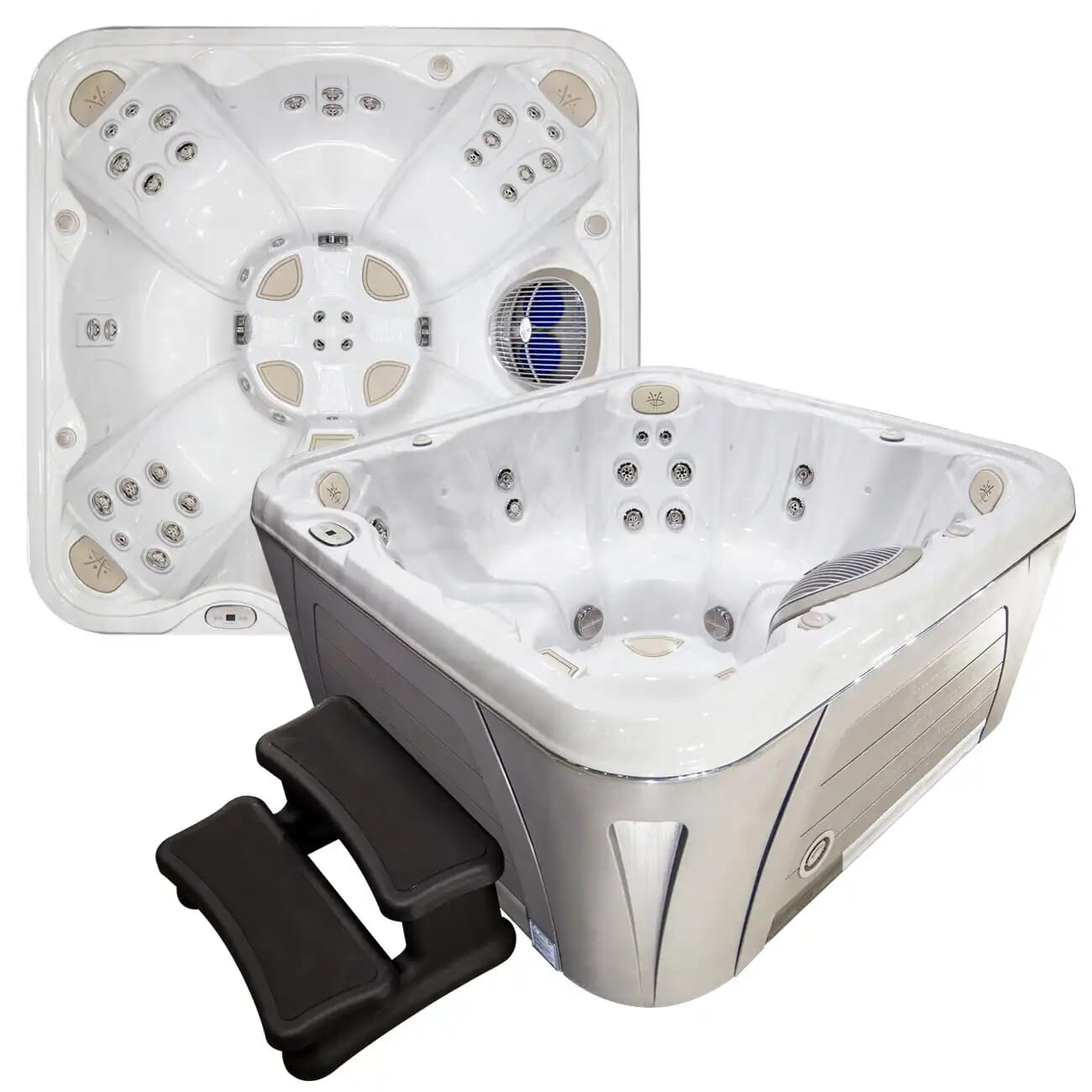 キンケード ステンドグラス大判Pools of Serenityグラスマスターズ Serenity 6800 6 Person Luxury Hot Tub | Hydropool - Designer Pools