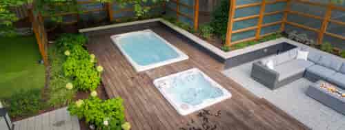 hydropool hot tub and swim spa