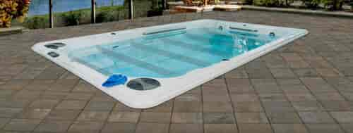 swim spa installed