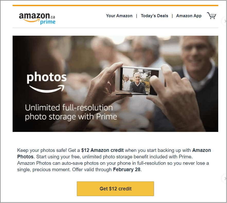 Amazon photo storage product