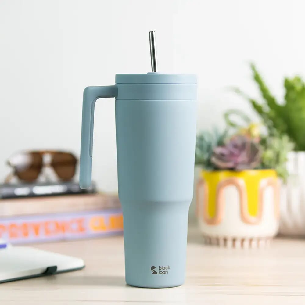 Black Loon 1.2 Litre Tumbler with Straw
