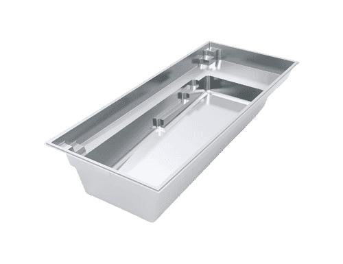 Reflection including Splash Deck fiberglass pool